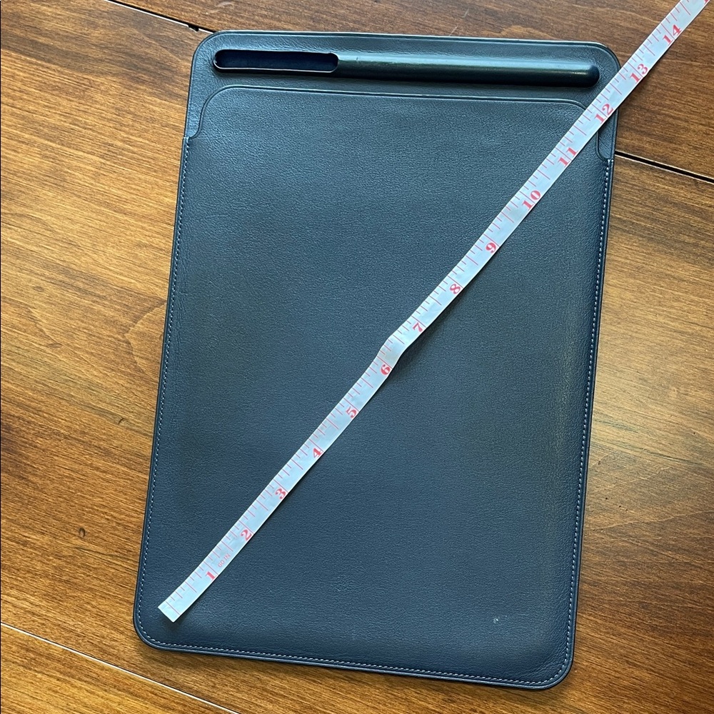 Apple leather Navy Sleeve Case - Protective Slipcover.